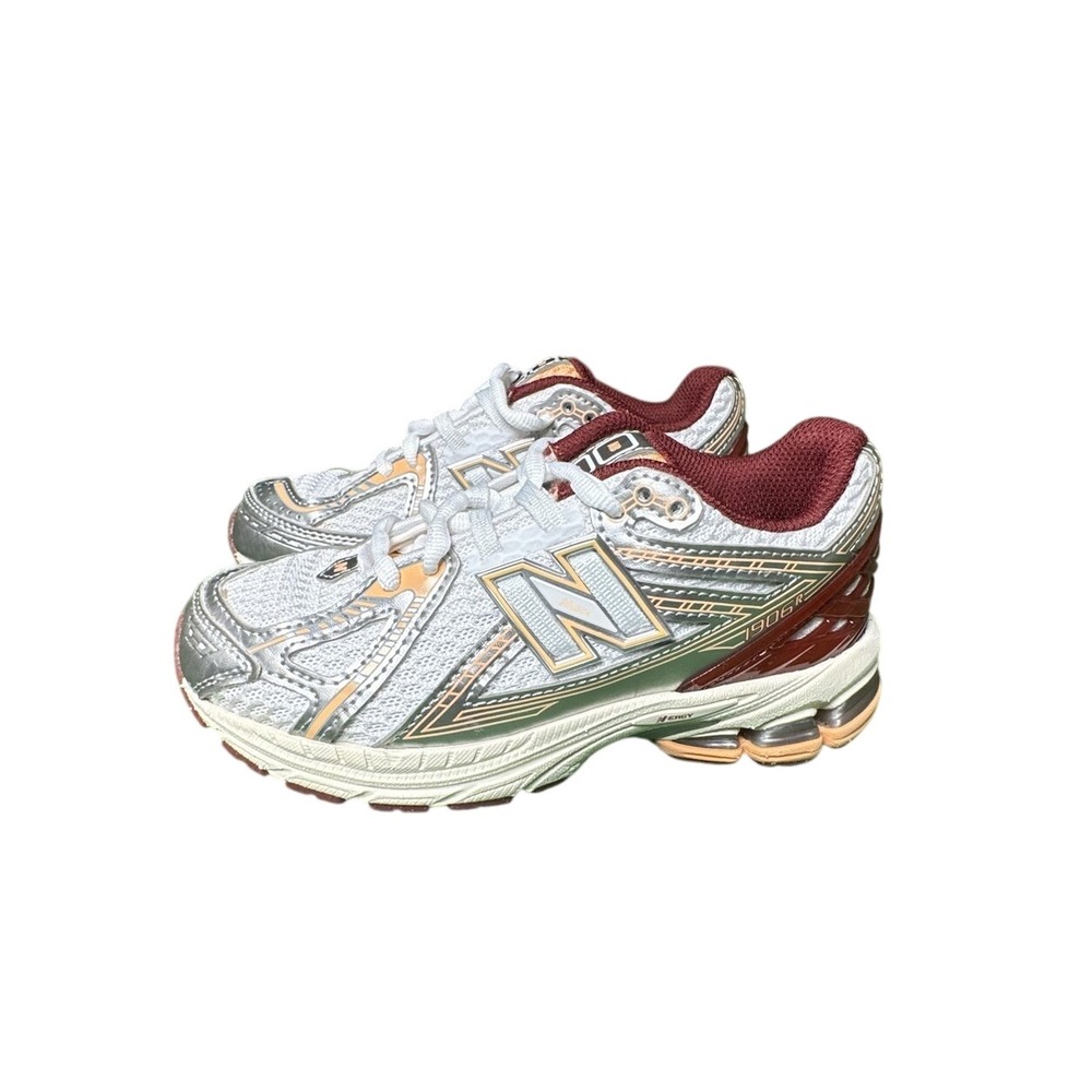 New Balance 1906R Silver Metallic Monarch Burgundy PC1906CV Kids 13C Preschool